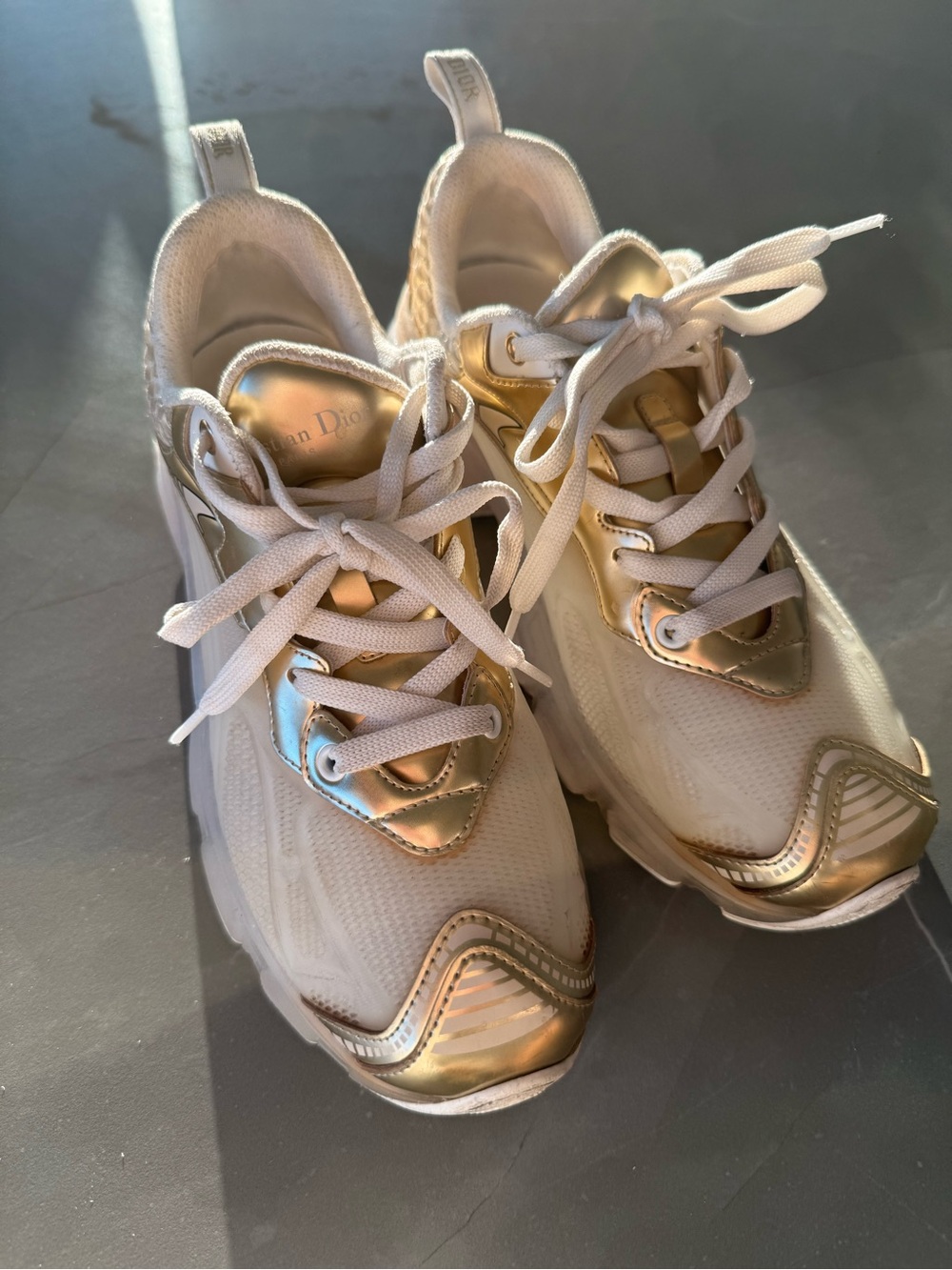 Christian Dior Rubber Chunky Mesh Sneakers, casual shoes